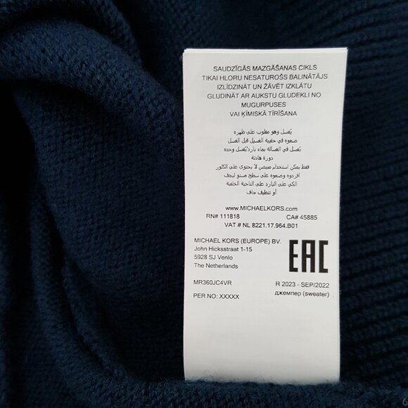 Exclusive Collab Michael Kors X Ellesse Merino Wool Mock-Neck Sweater Apres Ski - Picture 14 of 14